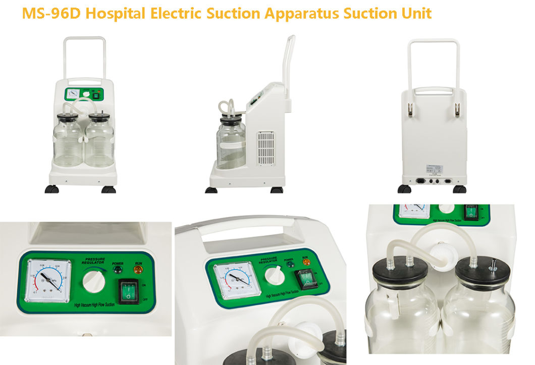 (MS-96D) Hospital Electric Suction Apparatus Suction Unit Phlegm Suction Machine