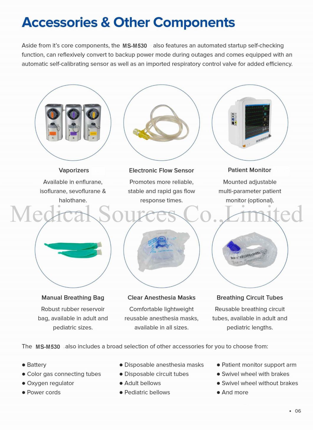 (MS-530) Medical Two Vaporizer Halothane Multifunctional Anesthesia