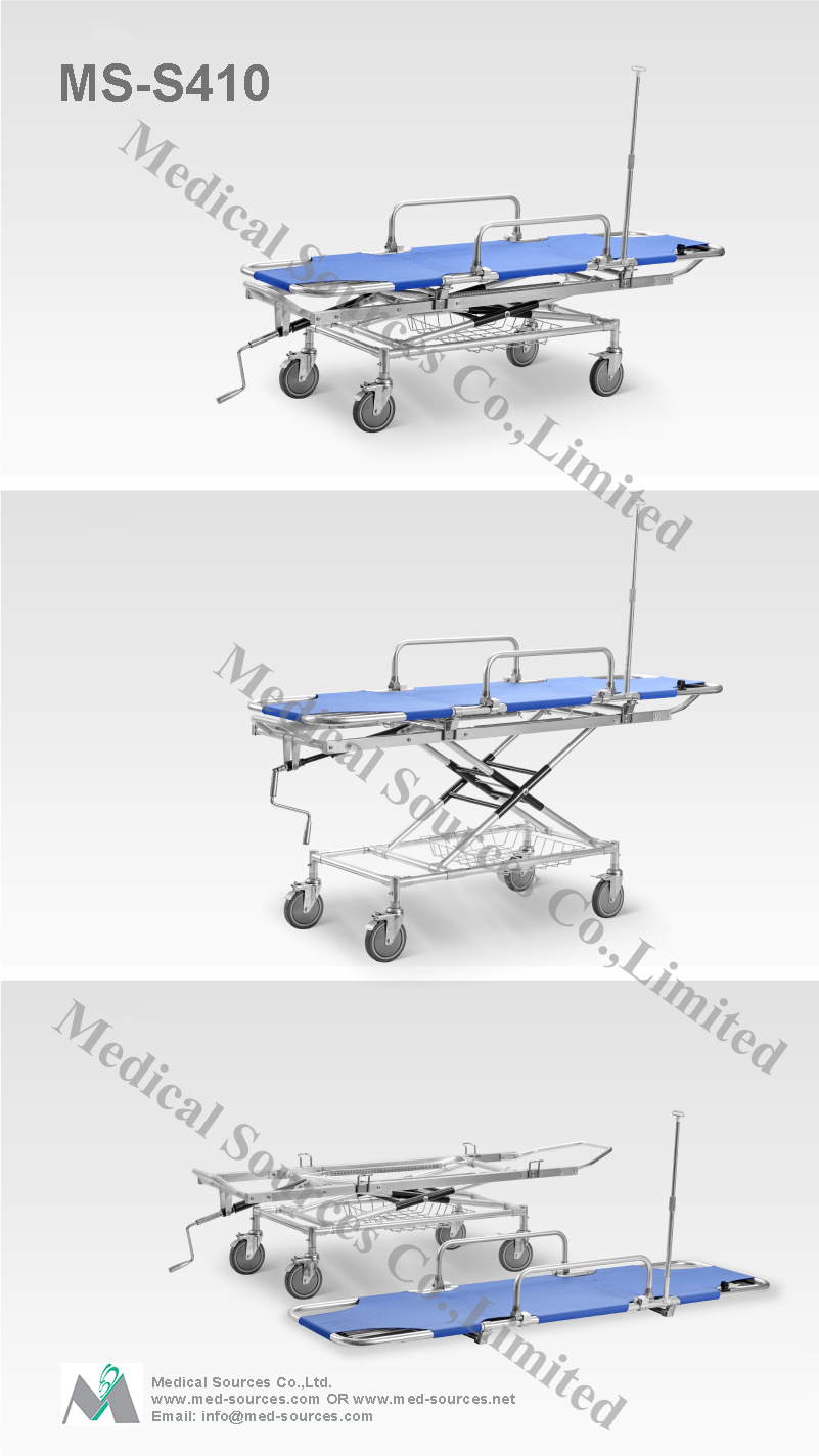 (MS-S410) Hospital Medical Ambulance Folding Hydraulic Separate Able Stretcher