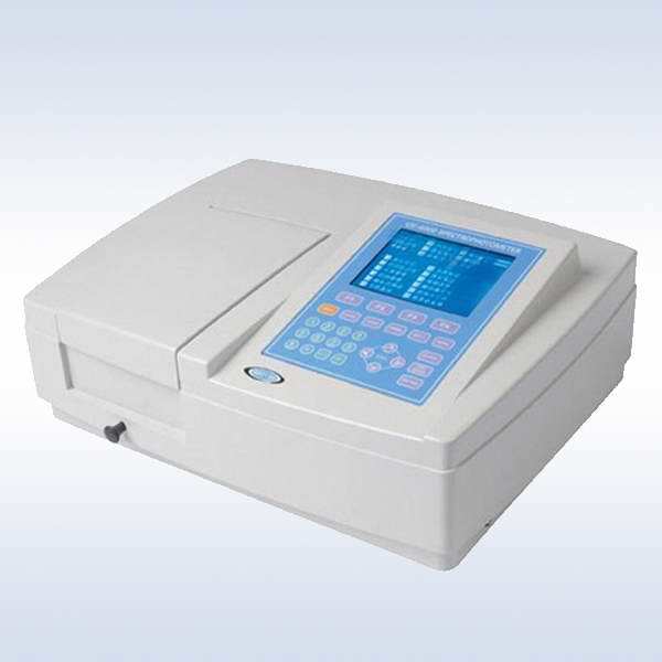 Ms-UV7600PC &eacute;quipement de laboratoire clinique Lagre LCD &agrave; balayage spectrophotom&egrave;tre UV portable