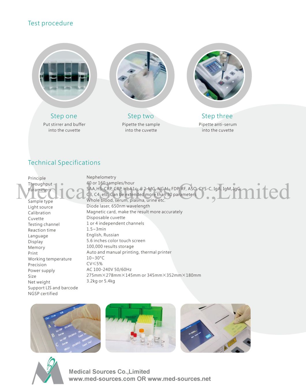 (MS-3400) Clinical Analytical Instruments Specific Protein Analyzer
