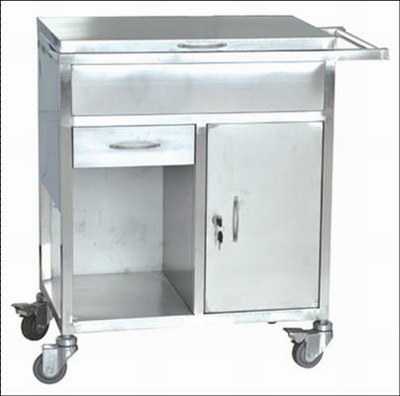 (MS-T190S) Hospital Stainless Steel Medical Emergency Treatment Trolley