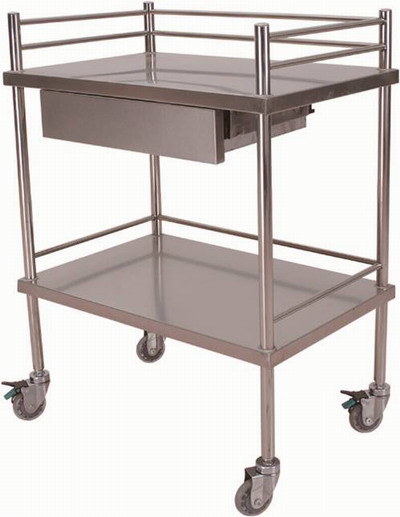 (MS-T10S) Carro de tratamiento m&eacute;dico de acero inoxidable multifunci&oacute;n para hospitales