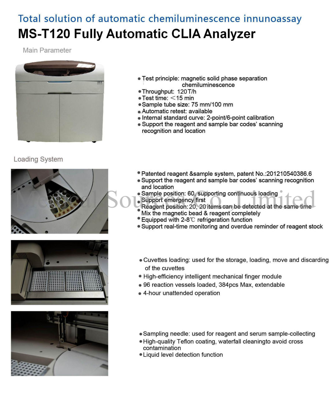 Fully Automaticchemiluminescence Immunoassay Analyzer (CLIA)