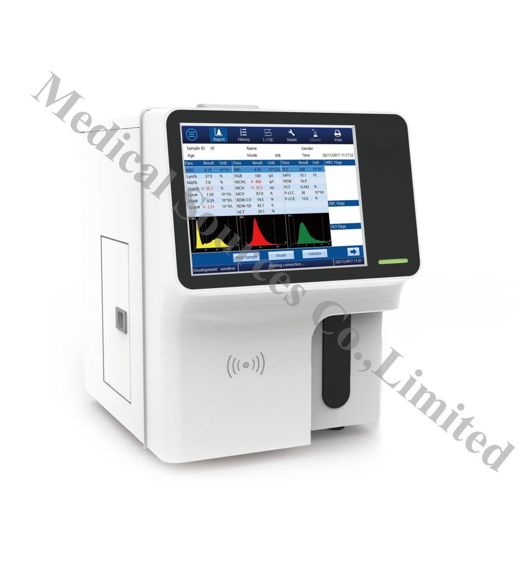 Ms-6400 New Design Blood Auto Three Diff 3-Part Hematology Analyzer