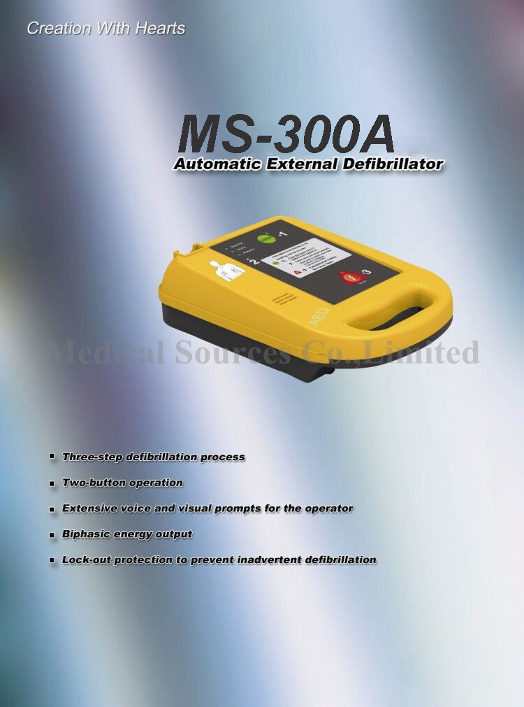 (MS-300A) Desfibrilador externo autom&aacute;tico Aed m&eacute;dico port&aacute;til barato