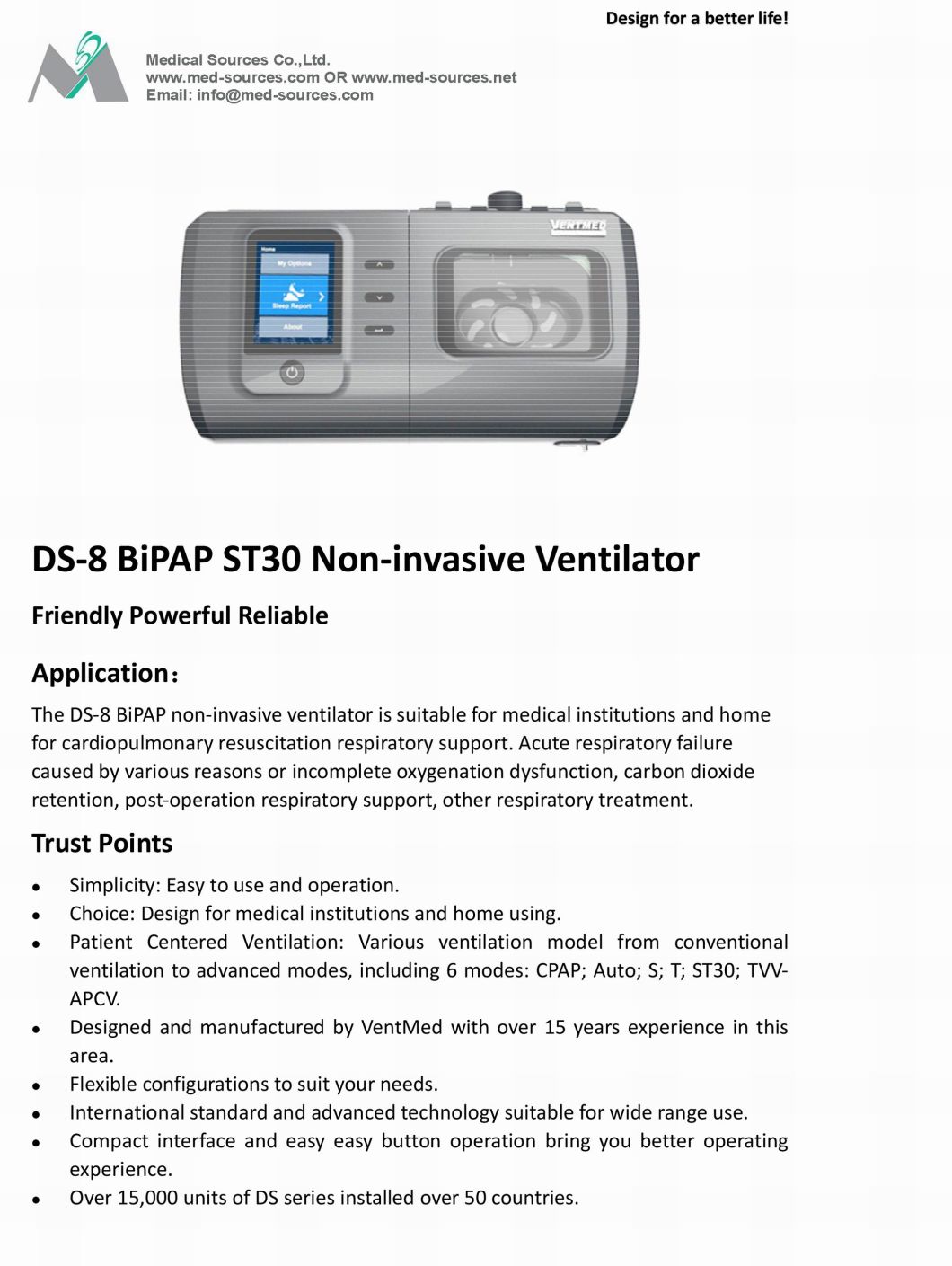 Aparato de respiraci&oacute;n Auto port&aacute;til Hospital No invasivo M&eacute;dico Bipap Epr Apcv CPAP Ventilador