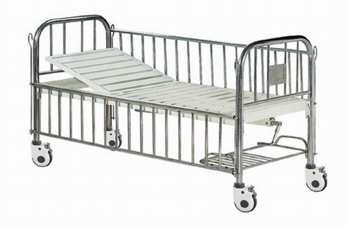(MS-P600) Hospital Two Cranks Adjustable Pediatric Baby Bed