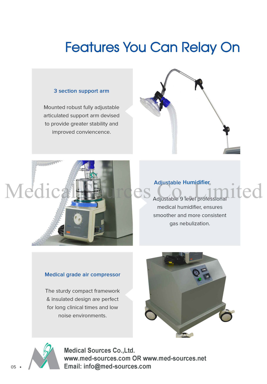 (MS-S400A) Medical CPAP Machine Neonatal Ventilator System Baby Ventilator