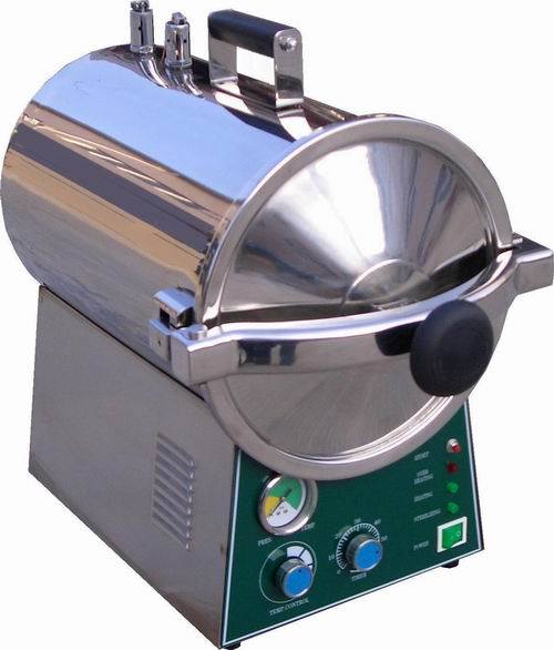 Table Top Stainless Steel Horizontal Cylindrical High Pressure Steam Autoclave Sterilizer