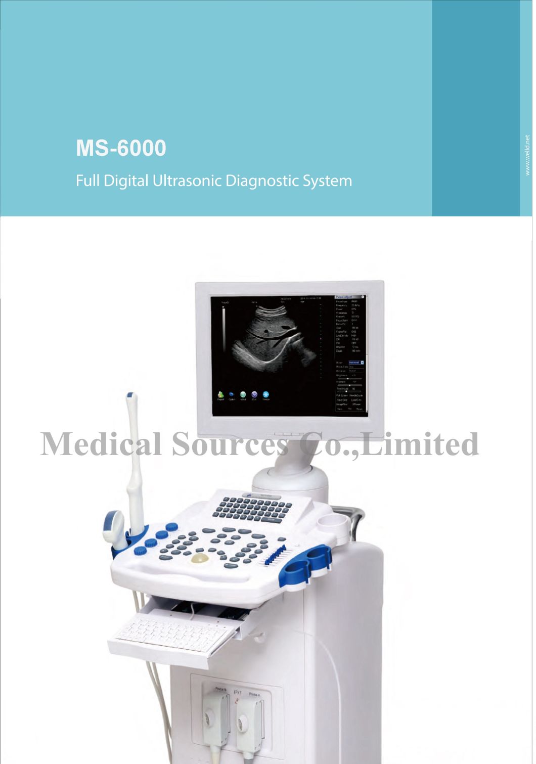Biens diagnostiques de scanner d'ultrason de Digital de machine d